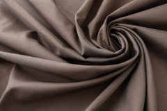 ткань хлопок шоколадного цвета костюмно-плательная хлопок однотонная коричневая Италия