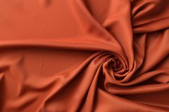 ткань подклад красно-оранжевый подклад вискоза однотонная оранжевая Италия