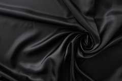ткань подклад черного цвета из вискозы подклад вискоза однотонная черная Италия