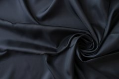 ткань подклад из вискозы и купро угольного цвета подклад вискоза однотонная черная Италия