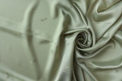 ткань подкладочная ткань фисташкового цвета подклад вискоза однотонная зеленая Италия