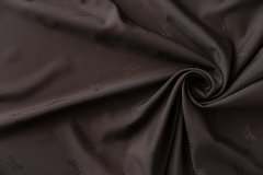 ткань коричневый подклад из вискозы  подклад вискоза однотонная коричневая Италия