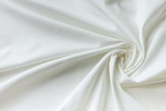 ткань сатин хлопковый белого цвета Италия