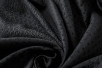 ткань пальтовый черный жаккард с ромбами