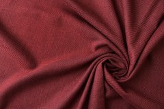 ткань шерсть бордового цвета в рубчик Италия