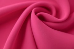 ткань шелковое кади цвета светлой-фуксии кади шелк однотонная розовая Италия