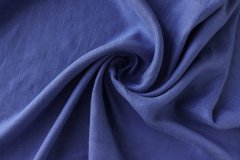 ткань шерсть со льном василькового цвета костюмно-плательная шерсть однотонная синяя Италия