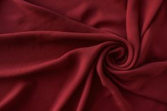 ткань креп-шифон рубиново-красный Италия