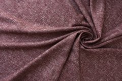 ткань шелк с шерстью бордово-коричневый меланж костюмно-плательная шелк однотонная бордовая Италия