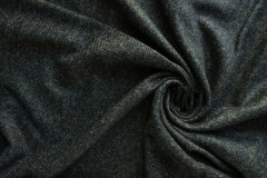 ткань теплая костюмная шерсть серо-черно-зеленый меланж Италия