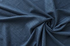 ткань лен с шелком голубой меланж костюмно-плательная лен однотонная голубая Италия