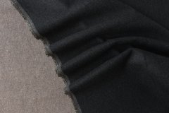 ткань двухслойная двусторонняя пальтовая шерсть серого и темно-серого цвета пальтовые шерсть однотонная серая Италия
