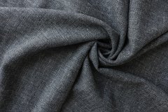 ткань серая меланжевая шерсть со льном костюмно-плательная шерсть однотонная серая Италия