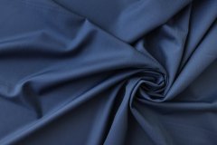ткань синяя шерсть в монохромную полоску в елочку костюмно-плательная шерсть в полоску синяя Италия