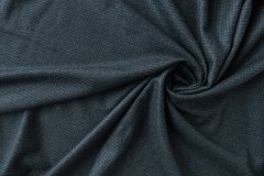 ткань шерсть с кашемиров в сине-черную клетку костюмно-плательная шерсть в клетку синяя Италия