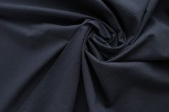 ткань темно-синяя шерсть в мелкую гусиную лапку костюмно-плательная шерсть в клетку синяя Италия