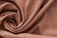 ткань костюмный шелк со льном темно-лососевого цвета