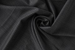 ткань костюмная шерсть серого цвета в клетку костюмно-плательная шерсть в клетку серая Италия