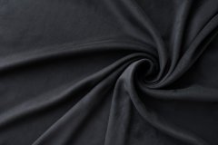 ткань искусственная замша черного цвета Италия
