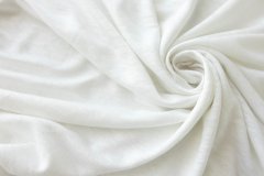 ткань льняной трикотаж белый в 2х кусках: 1.85м и 2.0м Италия