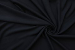 ткань иссиня-черный трикотаж из кашемира Италия
