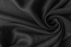 ткань ткань лен костюмный черного цвета Италия