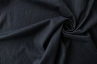 ткань черно-синяя шерсть в полосочку
