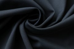 ткань черная шерсть в голубую точку Италия