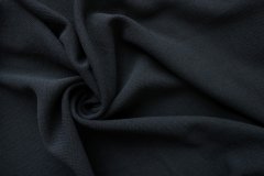 ткань черный трикотаж из шерсти Италия