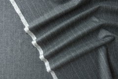 ткань серый кашемир в полоску костюмно-плательная кашемир в полоску серая Италия