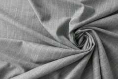 ткань светло-серый кашемир в полоску (в 3х отрезах: 2.90м и 1.8м и 1.15 Италия