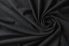 ткань темно-серый кашемир в полоску костюмно-плательная кашемир в полоску серая Италия