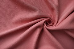 ткань дикий шелк в рубчик кораллового цвета костюмно-плательная шелк однотонная розовая Италия