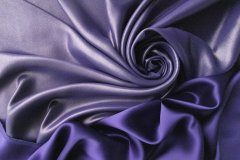 ткань двустороннее сине-фиолетовое кади с блеском Италия