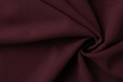 ткань креповая шерсть бордового цвета (отрез 0.65 м) Италия