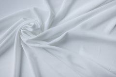 ткань белый крепдешин с эластаном (в двух отрезах 12м,15м) Италия