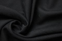ткань черная шерсть с рисунком Италия