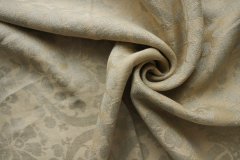 ткань желто-бежевый лен с узором (домашний текстиль) Италия
