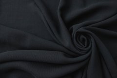 ткань полупрозрачный габардин черного цвета Италия