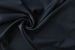 ткань черно-синяя костюмная шерсть в елочку Италия