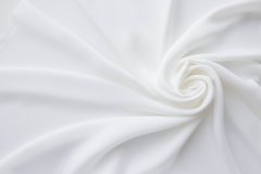 ткань шелковое кади белое кади шелк однотонная белая Италия