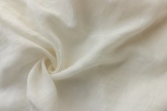 ткань лен цвета айвори костюмно-плательная лен однотонная белая Италия