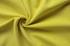ткань шерстяной креп желтого цвета креп шерсть однотонная желтая Италия