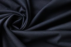 ткань черно-синий трикотаж из шерсти и шелка Италия