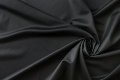 ткань костюмная шерсть черного цвета Италия