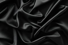 ткань черный атлас с эластаном Италия