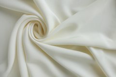 ткань молочное кади кади шелк однотонная белая Италия