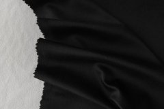 ткань кашемир с мембраной иссиня-черный костюмно-плательная кашемир однотонная черная Италия