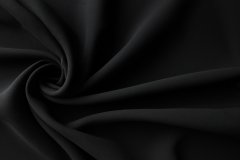 ткань кади черное кади шелк однотонная черная Италия