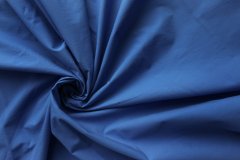 ткань хлопок синего цвета сорочечная хлопок однотонная синяя Италия